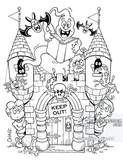 400x532 Monster House Coloring Pages Coloring Page Monster House Coloring
