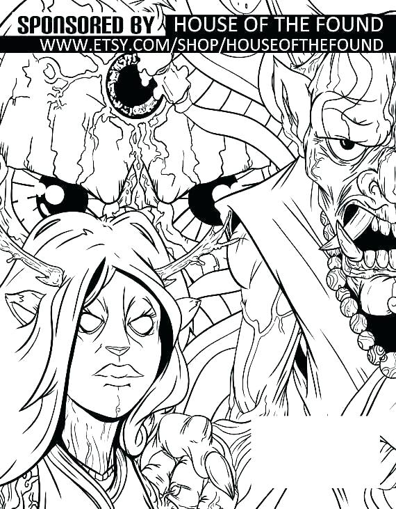 570x731 Monster House Coloring Pages Monster House Coloring Pages Coloring