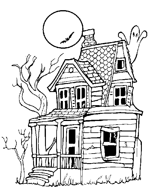 500x646 Free Monster House Coloring Pages For Kids Sporturka Monster