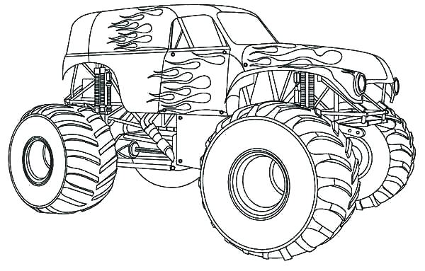600x383 Free Printable Monster Truck Coloring Pages Coloring Pages