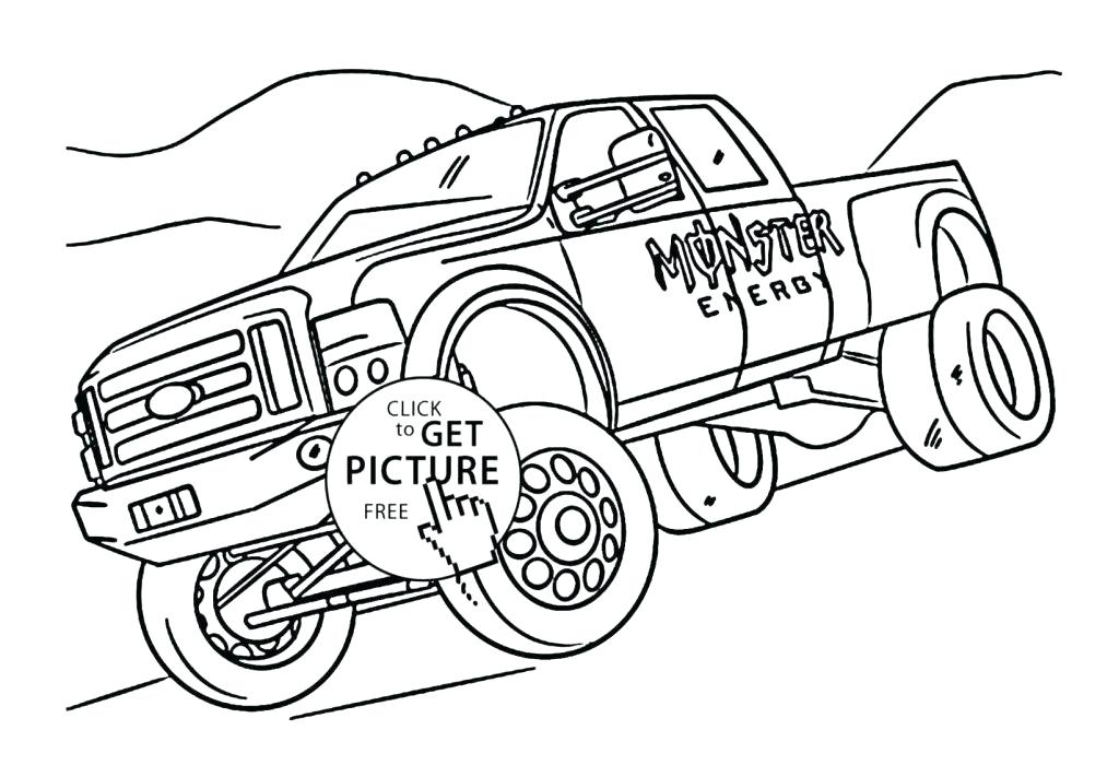 1024x711 Grave Digger Coloring Page Free Truck Coloring Pages Grave Digger