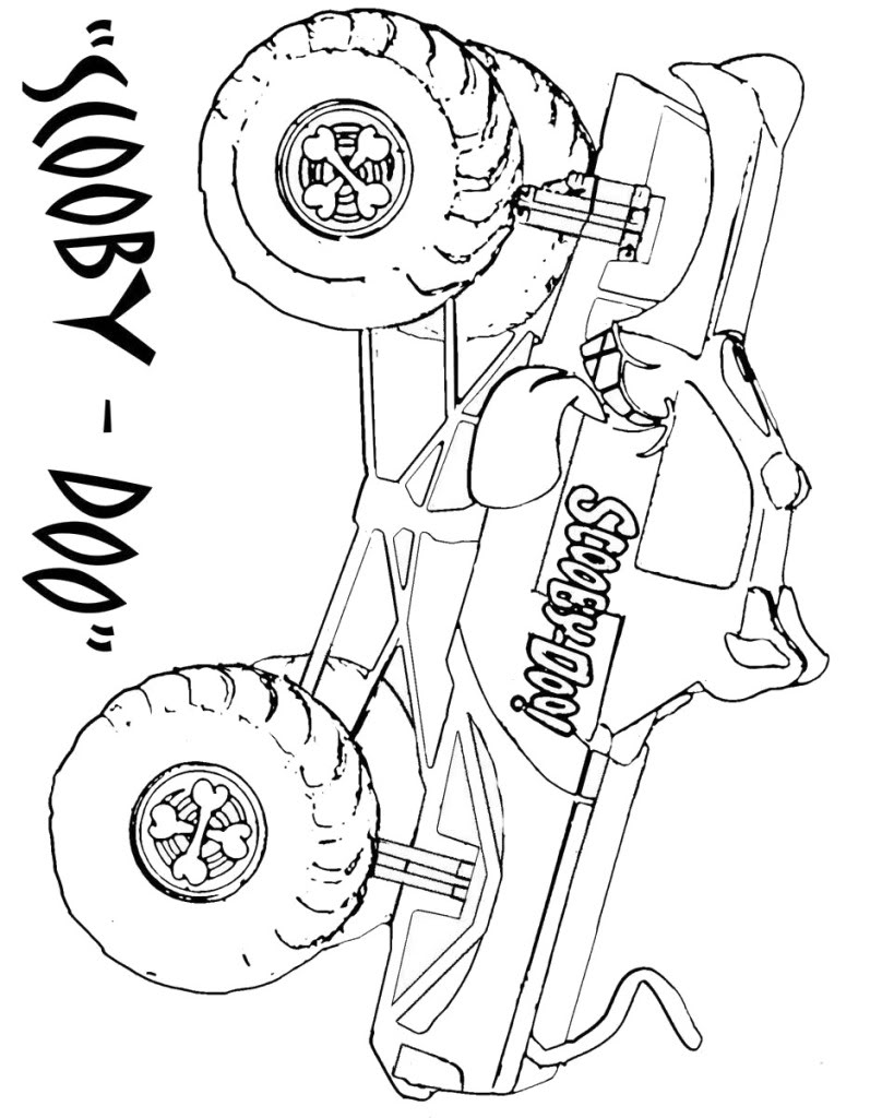819x1024 Bucket Truck Coloring Pages On How To Draw Montstertrucks Coloring