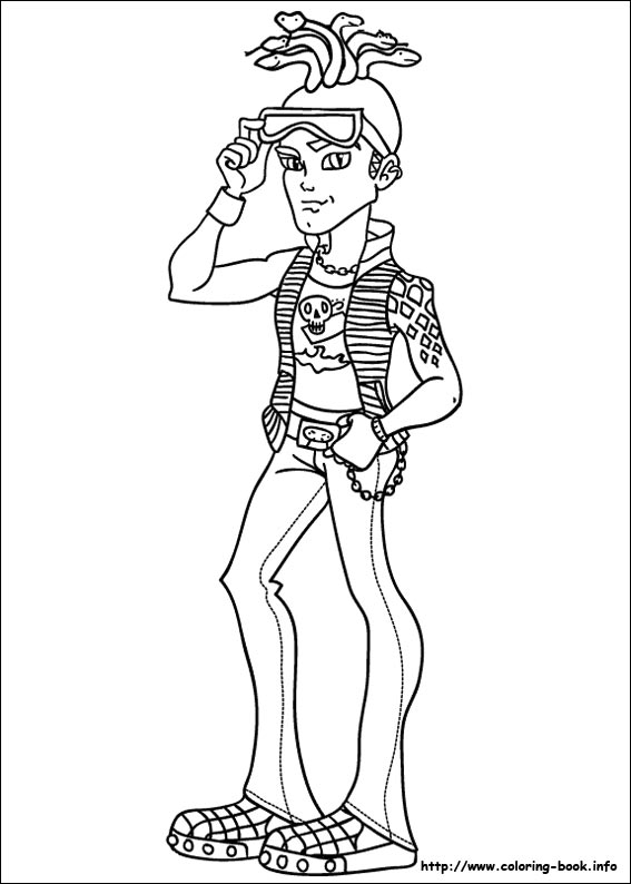 567x794 Monster High Coloring Pages On Coloring