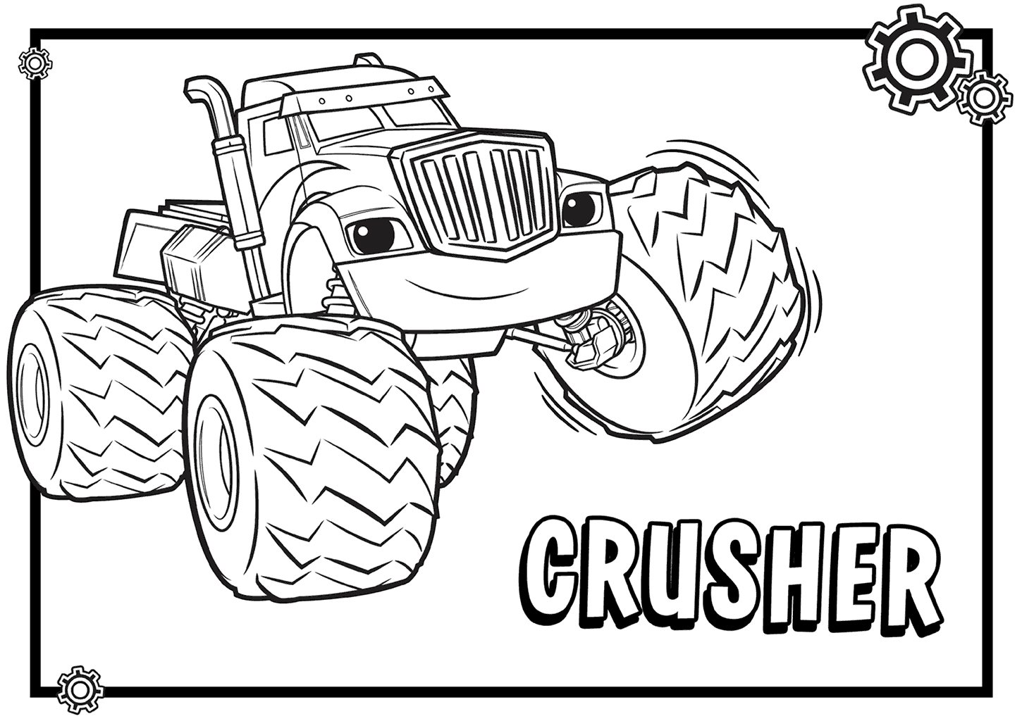1450x1024 Blaze Coloring Pages Free Top 31 And The Monst