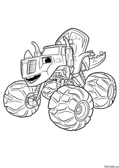 236x333 Blaze And The Monster Machines Coloring Pages 4 Parker Is 3