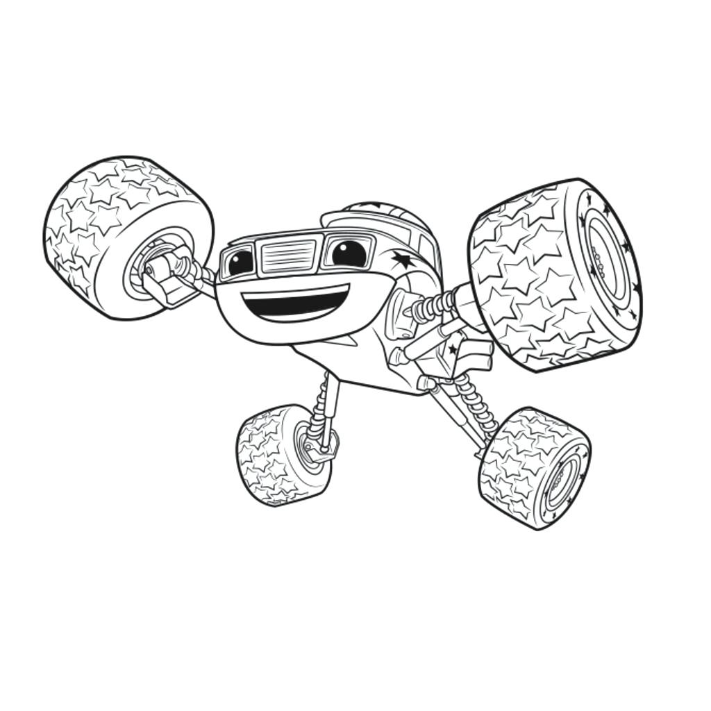 1024x1024 New Blaze And Monster Machine Coloring Pages And Blaze And