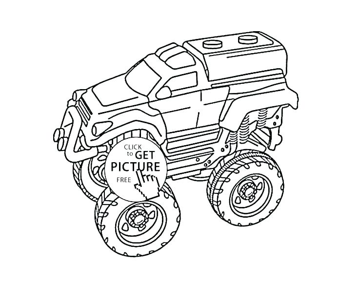736x577 Monster Jam Coloring Pages Truck Coloring Pages Free Big Monster