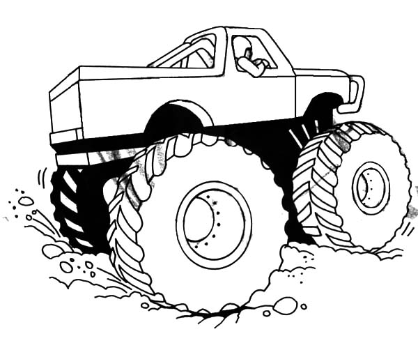 600x492 Monster Jam Competition Coloring Pages Color Luna