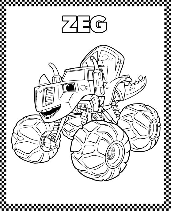 558x685 Monster Truck Coloring Pages!