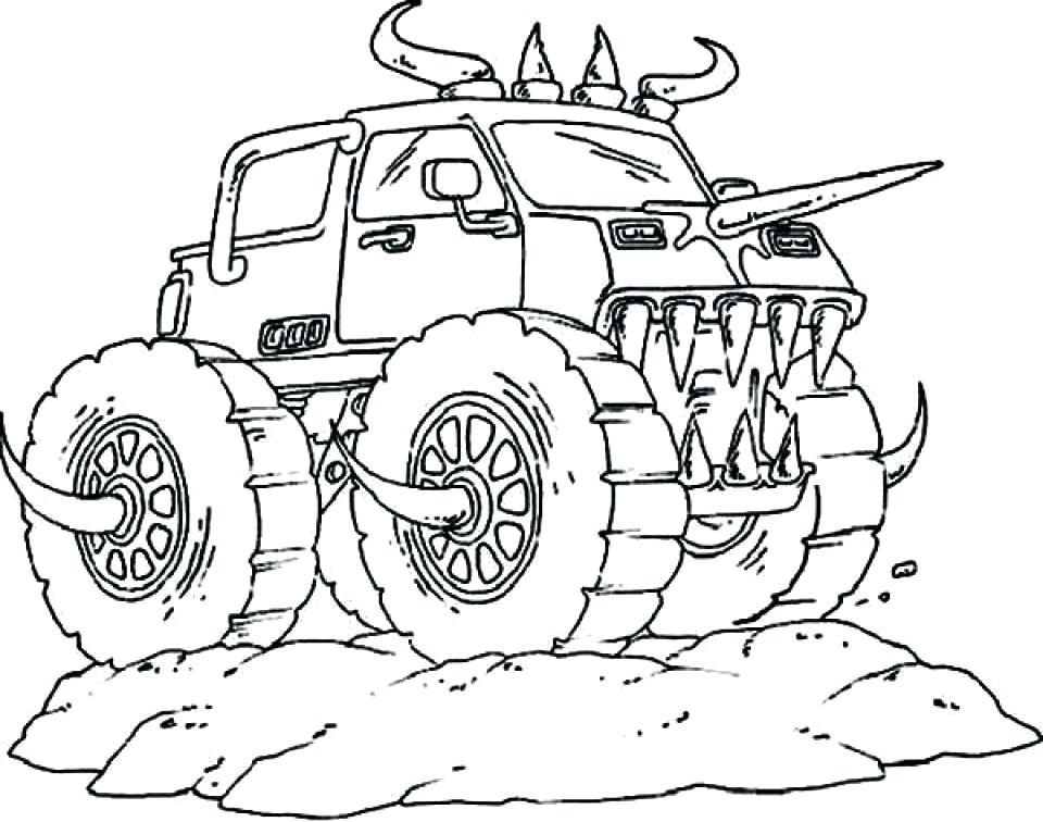 960x756 Coloring Pages Draw Monsters Coloring Pages Draw A Monster Truck