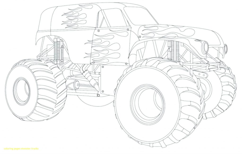 1024x652 Coloring Pages ~ Monster Truck Coloring Pages Trucks With Drawing