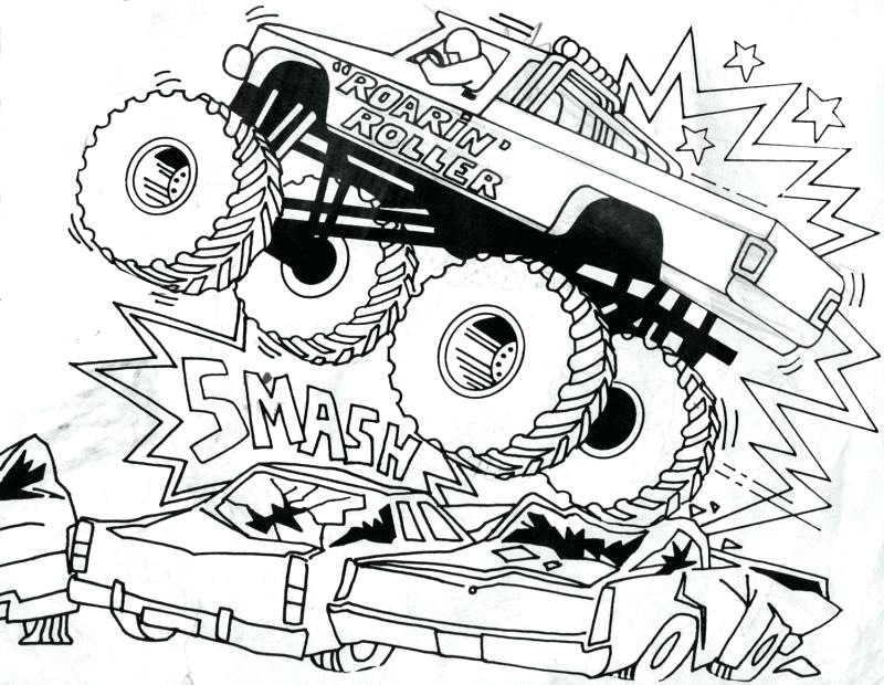 800x620 Monster Truck Printable Coloring Pages
