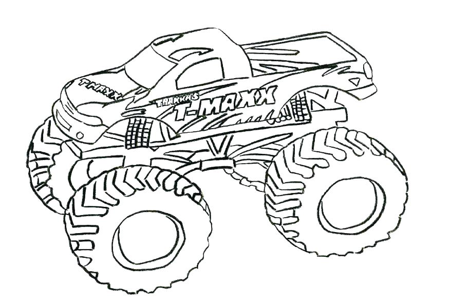 878x583 Monster Truck Coloring Pages Monster Truck Sting Monster Jam