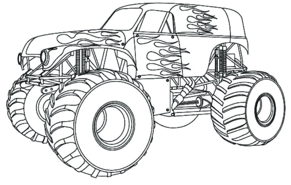 960x611 Blaze Monster Truck Printable Coloring Pages Icontent