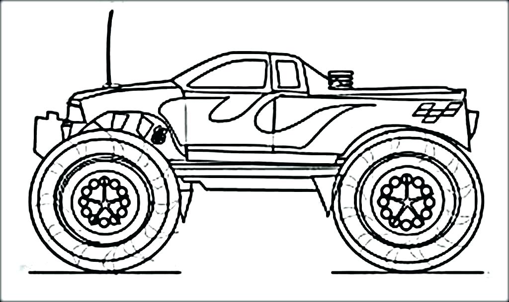 1024x609 Digger Coloring Pages Monster Truck Coloring Pages To Print