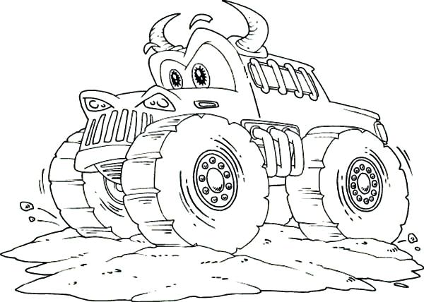 600x428 Monster Truck Coloring Pages Grave Digger Metal Page Kids Play