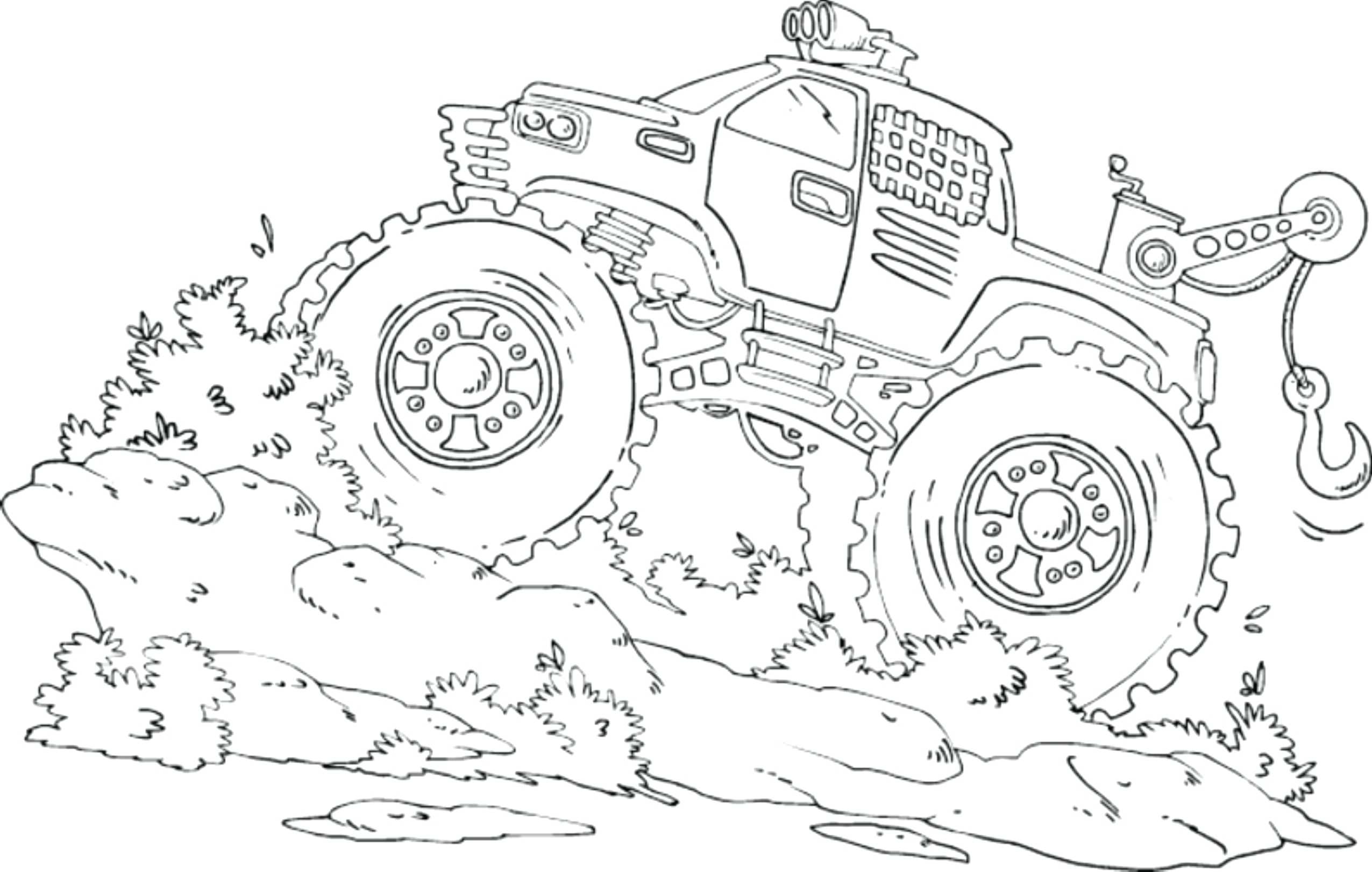 2551x1622 Monster Truck Coloring Pages Print Printable Jam Trucks Blaze
