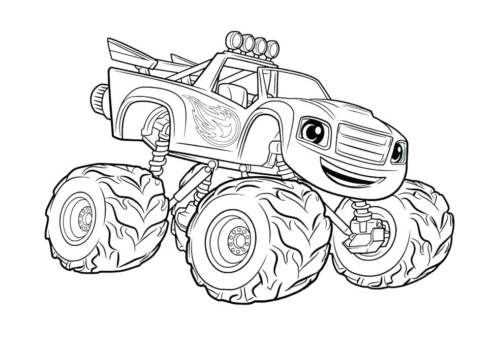970x685 Coloring Pages Truck Monster Jam Monster Truck Coloring Pages