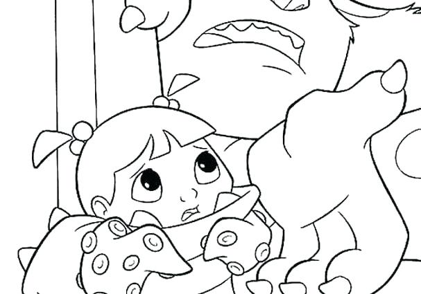 607x425 Monsters Inc Boo Coloring Pages Finds Download