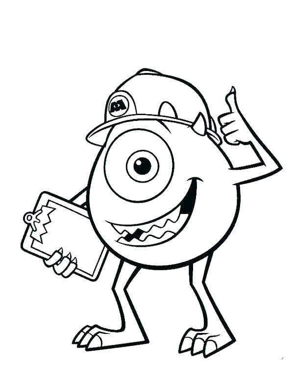 600x776 Monsters Inc Coloring Book Pages Monster Coloring Book Plus