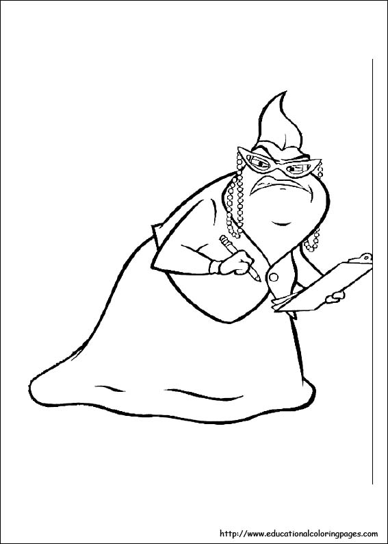 567x794 Monster Inc Coloring