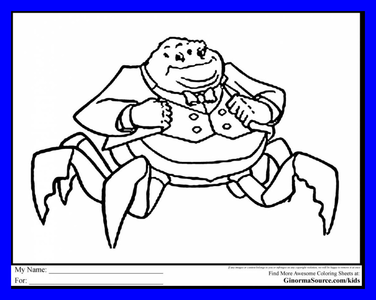 1196x955 Appealing Extraordinary Inc Characters Coloring Pages With Monster