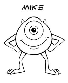 236x287 Monsters University Coloring Pages Monsters Inc Coloring Pages