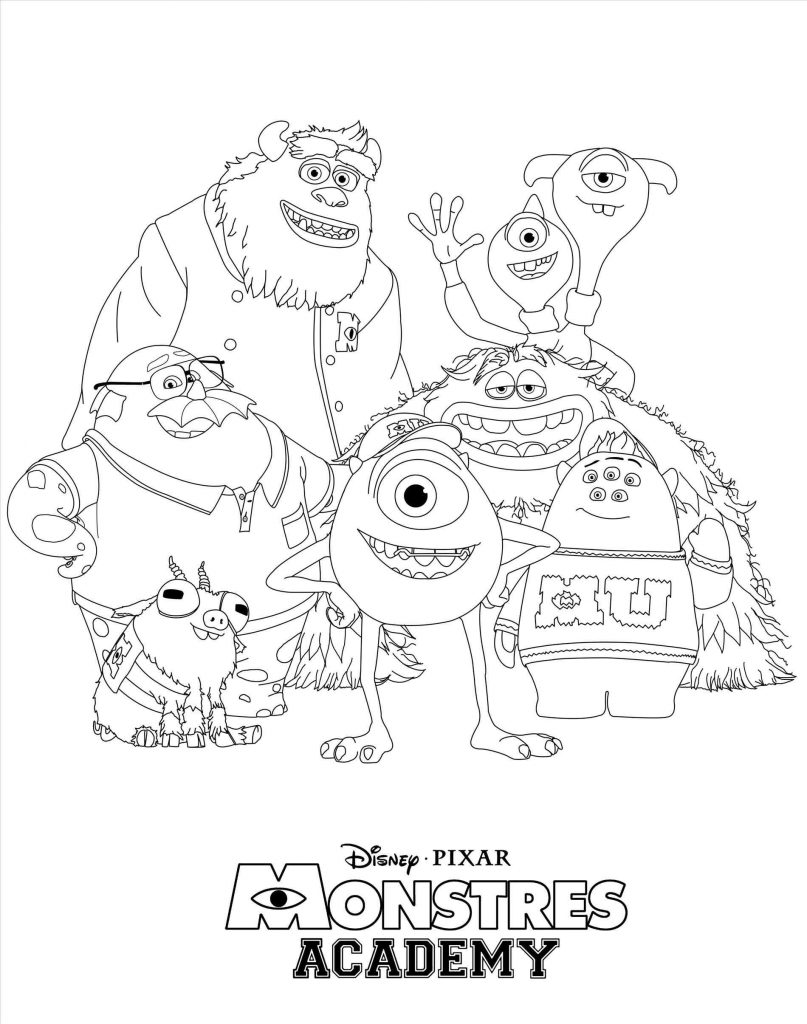 807x1024 Beautiful Sully Monsters Inc Coloring Page Freecoloringpages Pages