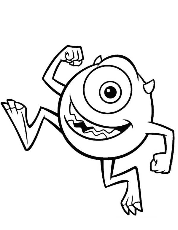 600x776 Cool Idea Monsters Inc Mike Colouring Pages Coloring Page