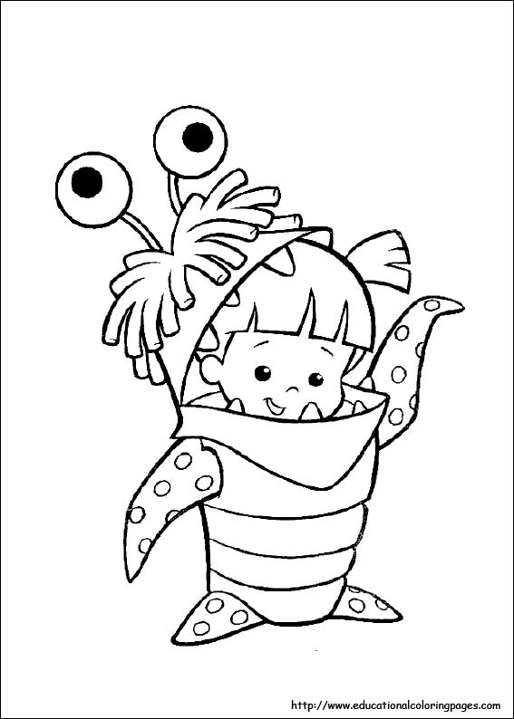 567x794 Monster Inc Coloring