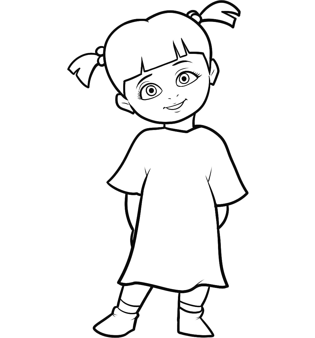 1007x1079 Monsters Inc Coloring Pages Unusual Boo