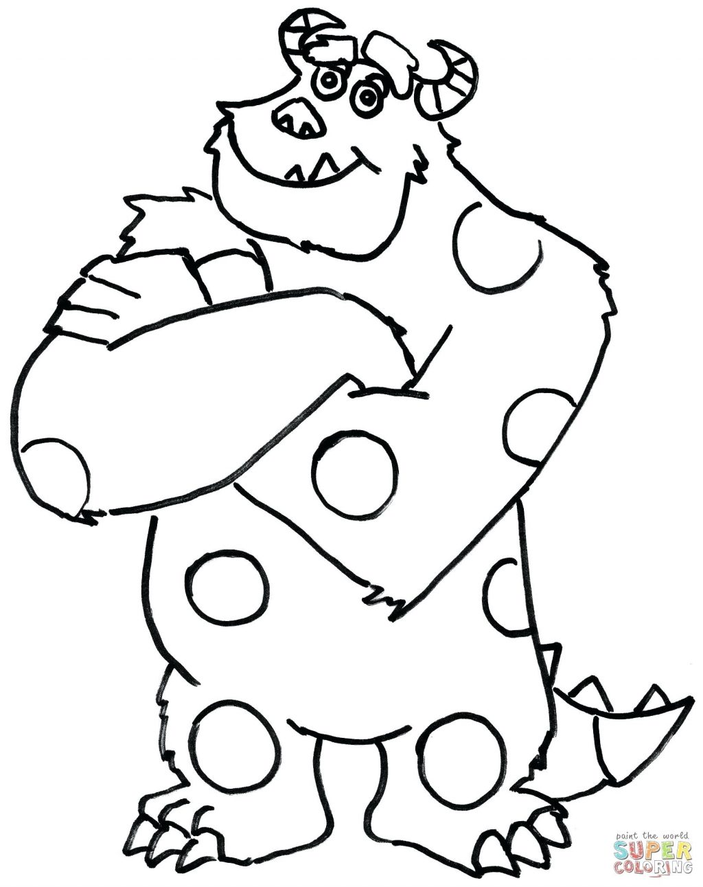 1024x1291 Coloring Pages ~ Monsters Inc Coloring Pages Page And Moshi Diavlo