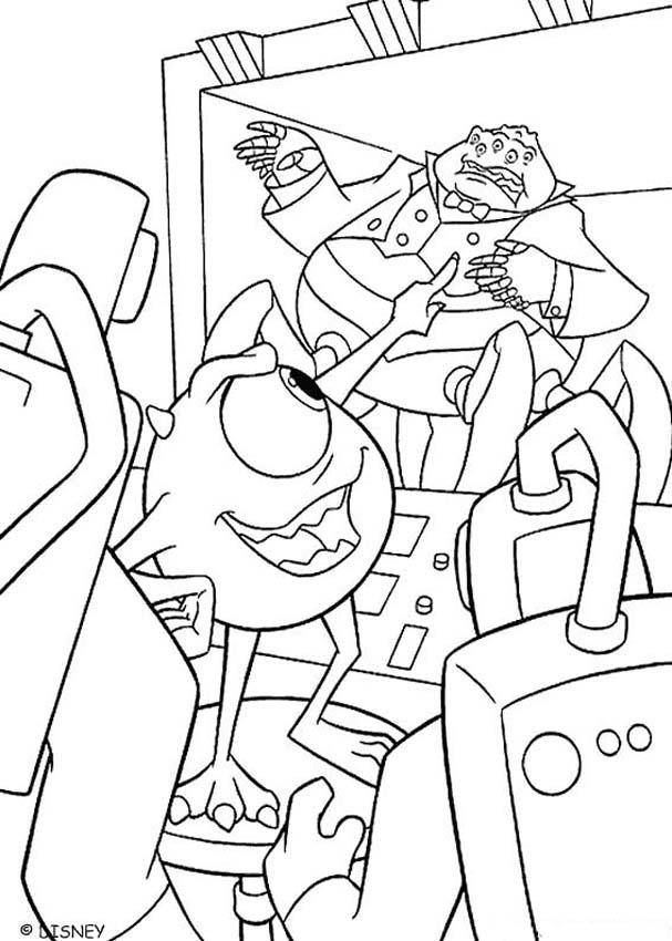 607x850 Henry J. Waternoose Coloring Pages