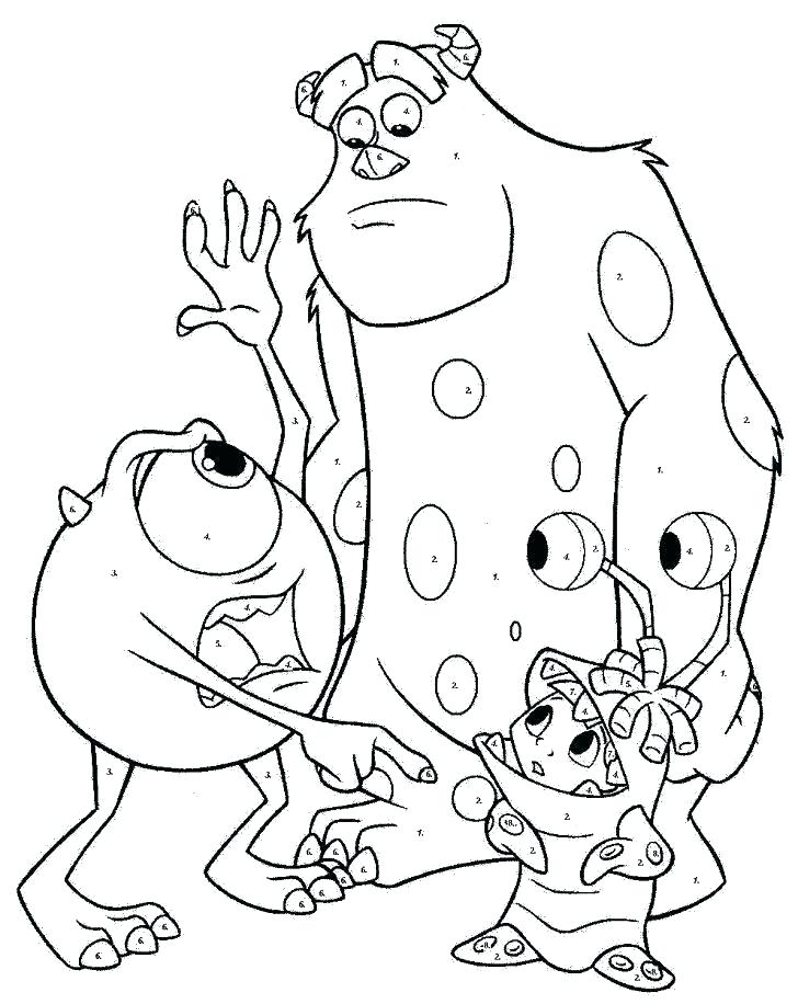 728x916 Sully Monsters Inc Coloring Page Monsters Inc Coloring Pages Free