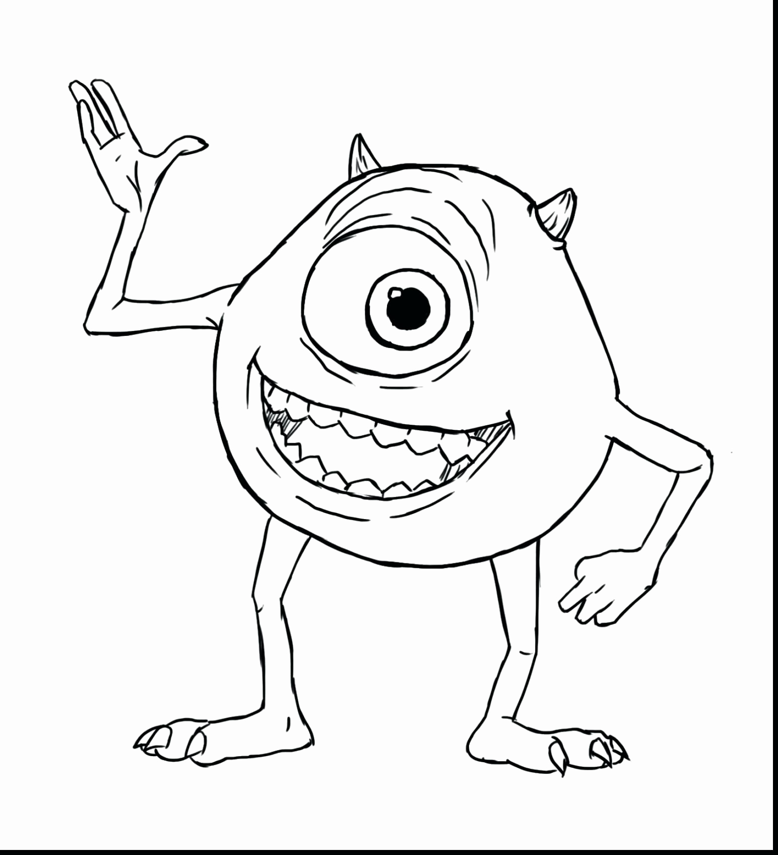 1544x1695 Monsters Inc Coloring Pages Sully