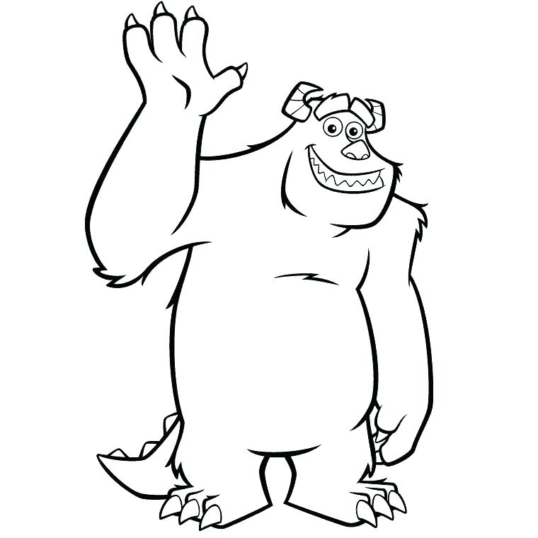 760x760 Coloring Pages Monsters Inc Boo Monster And Boo 3 Coloring Page
