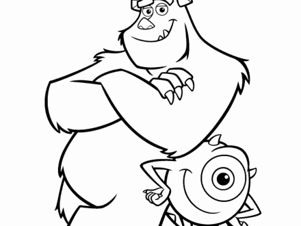 Monsters University Characters Coloring Pages