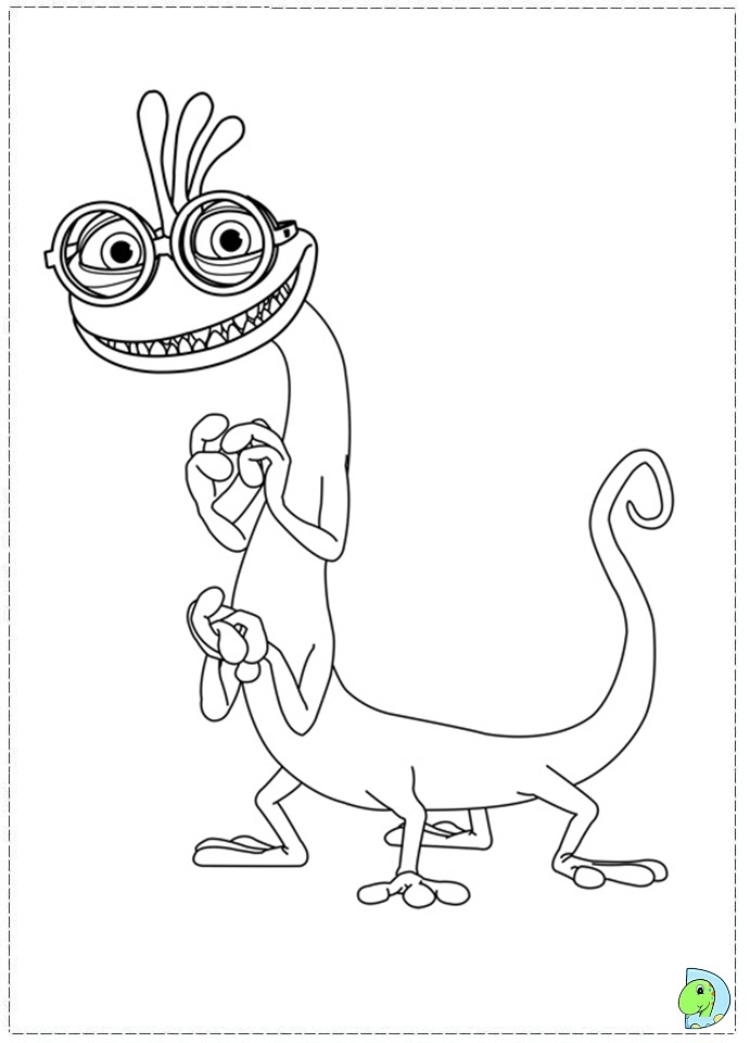 691x960 Monsters University Coloring Pages