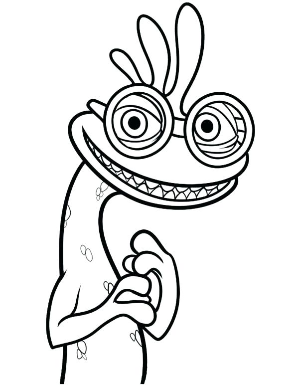 600x772 Monsters Inc Coloring Page In Monsters University Colouring Page