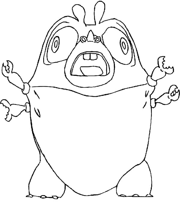 600x674 Insectosaurus Scream In Monster Vs Aliens Coloring Page Color Luna