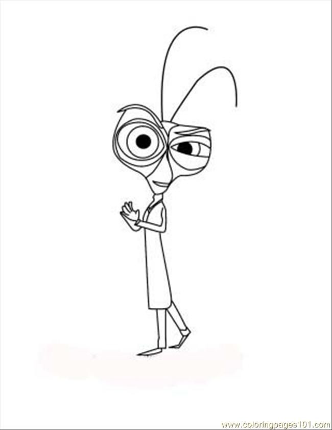 650x841 Monsters Vs Aliens Coloring Pages