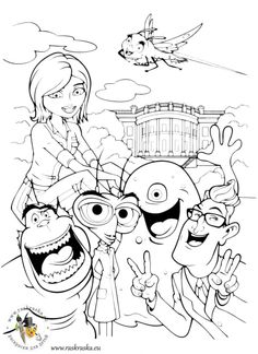 236x324 Monsters Vs Aliens Coloring Pages On Coloring Kids