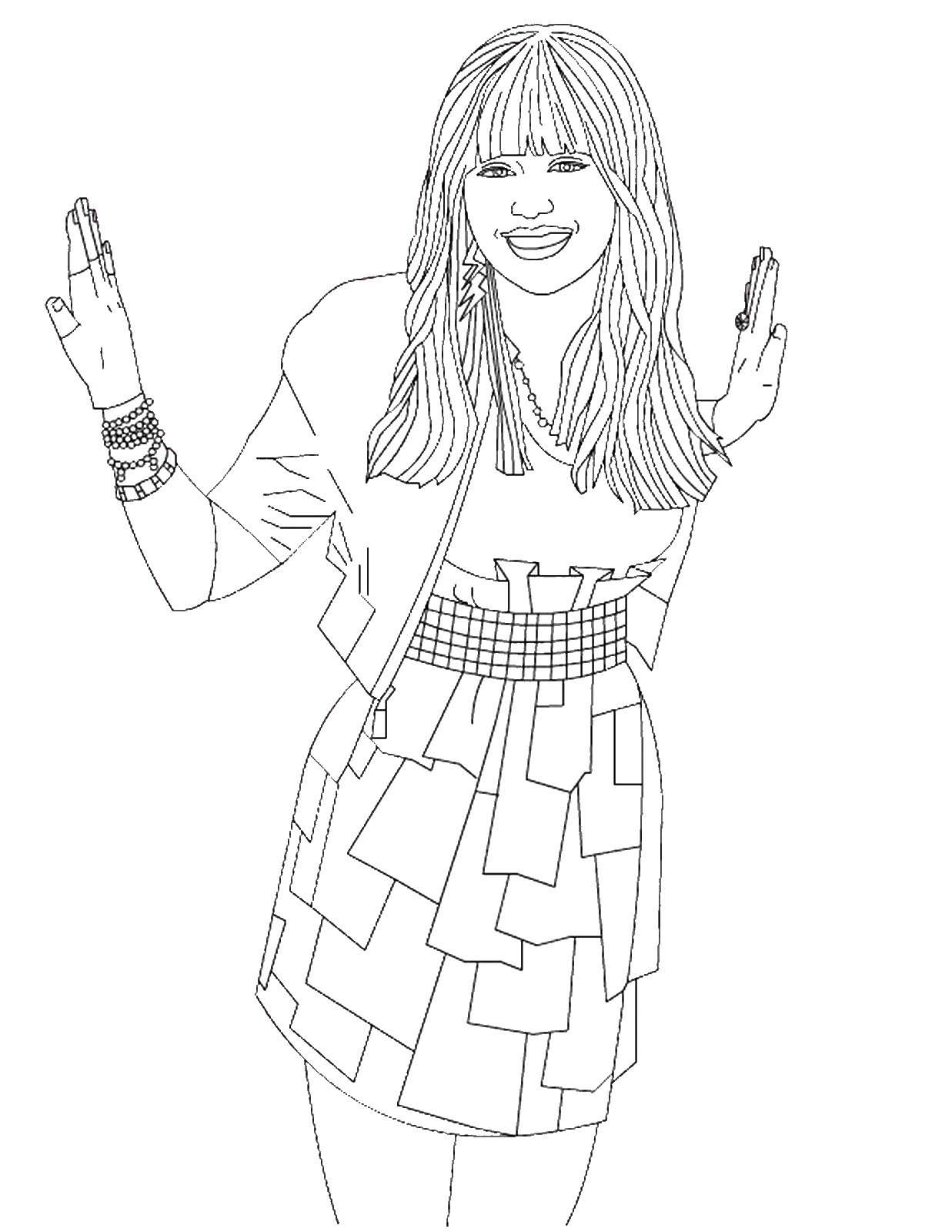 1237x1600 Hannah Montana Coloring Pages Online Printable Coloring Book