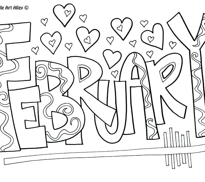 678x600 February Coloring Page Coloring Page Coloring Pages Coloring Pages