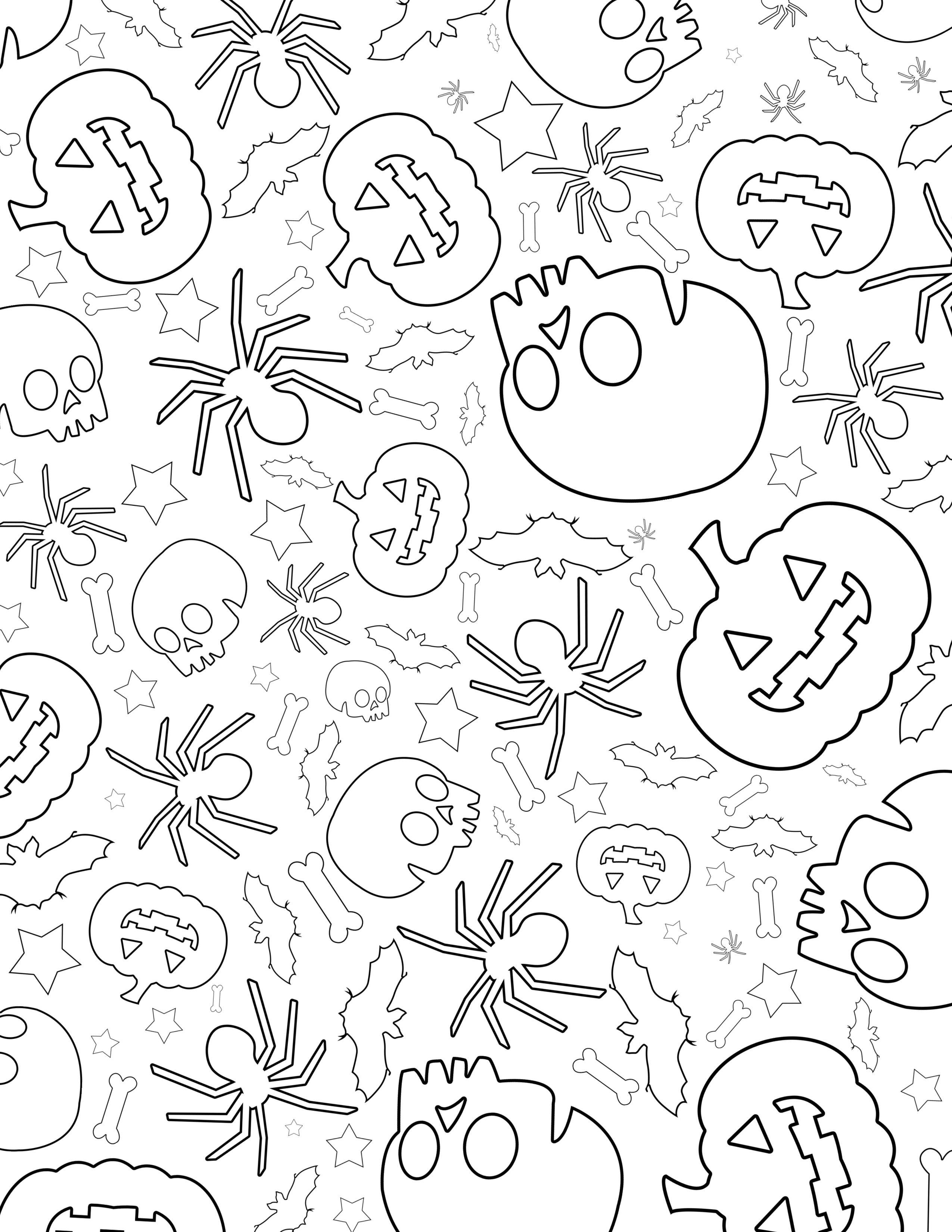 2550x3300 Tremendous October Coloring Sheets Profitable