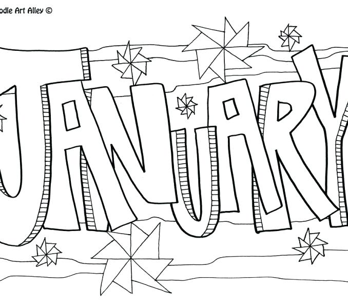 678x600 Months The Year Coloring Pages Monthly Coloring Pages Months