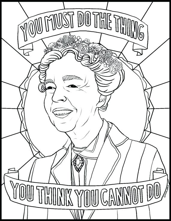 570x738 Fabulous Famous Women Coloring Pages For Kids Coloring Page 12