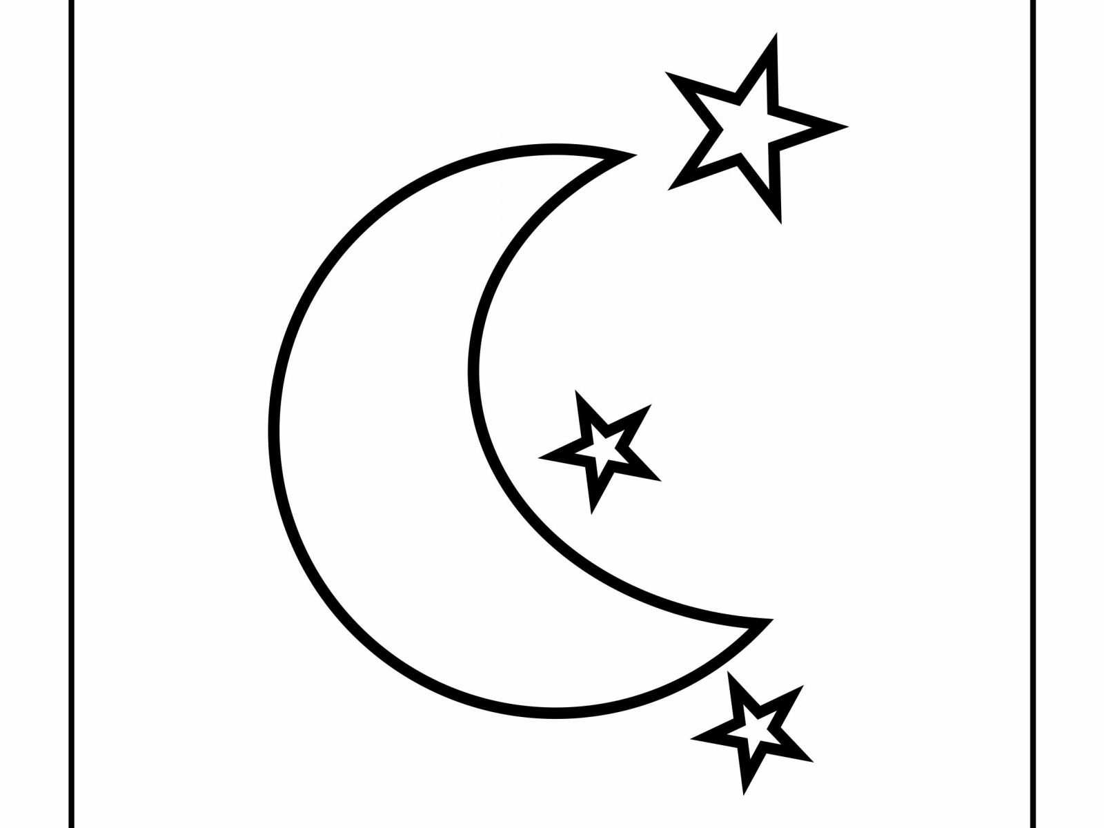 1600x1200 Stars Coloring Page Moon Vitlt Free And Pages Printable Kids Sun