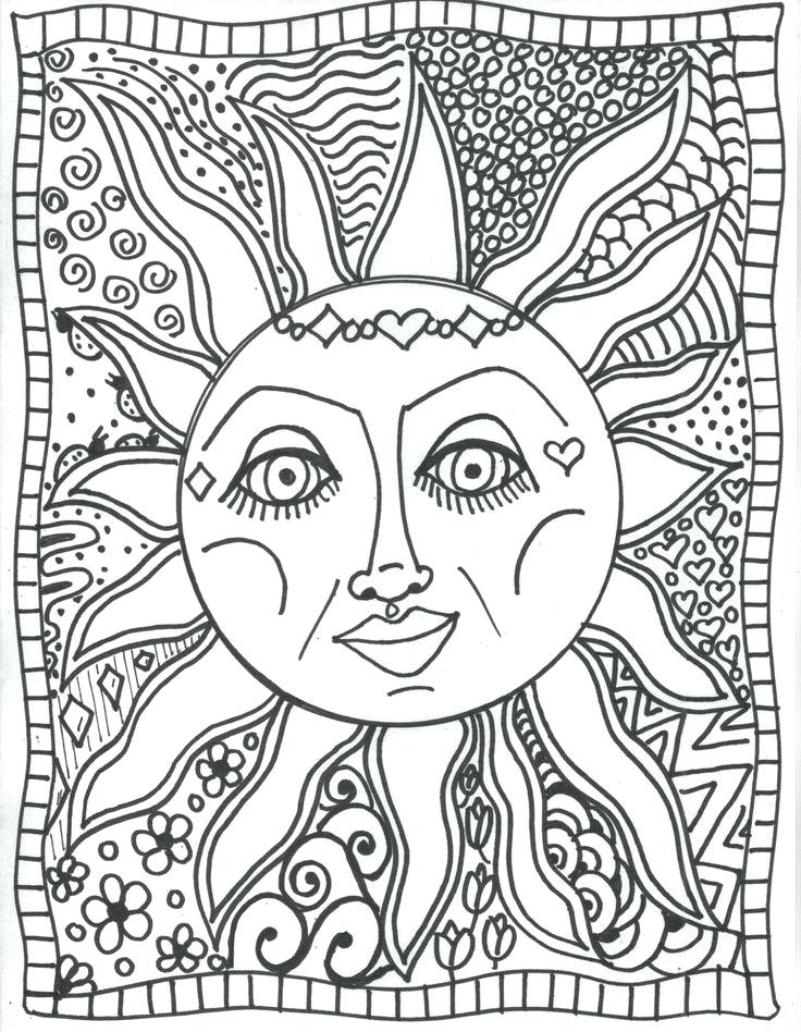 736x948 Moon And Stars Coloring Pages Printable Moon Coloring Pictures