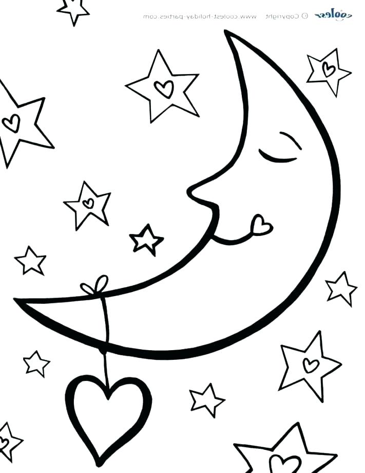 711x920 Crescent Moon Coloring Page Crescent Moon Coloring Page Crescent